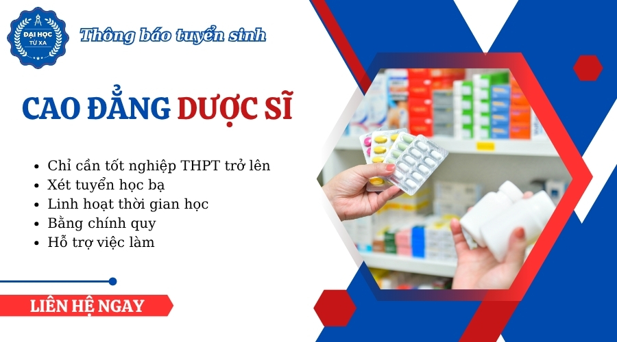 Tuyển sinh Cao đẳng Dược sĩ mới nhất (XÉT HỌC BẠ)