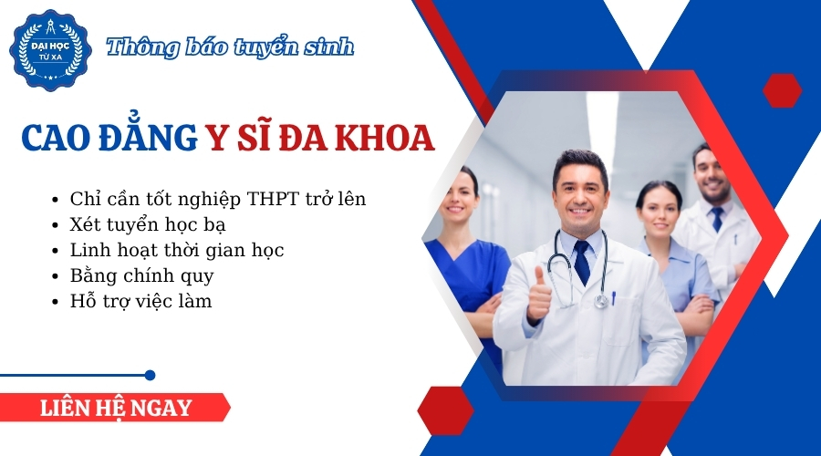 Thông báo tuyển sinh Cao đẳng Y sĩ đa khoa mới nhất
