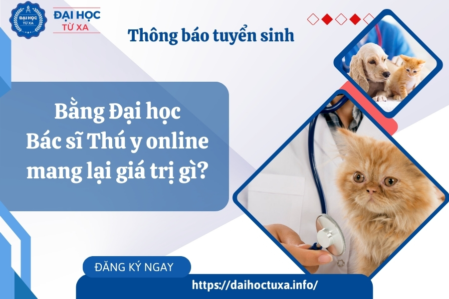 Bằng Đại học Bác sĩ Thú y online mang lại giá trị gì?