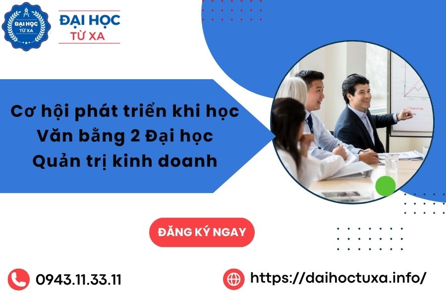 Cơ hội phát triển khi học Văn bằng 2 Đại học Quản trị kinh doanh