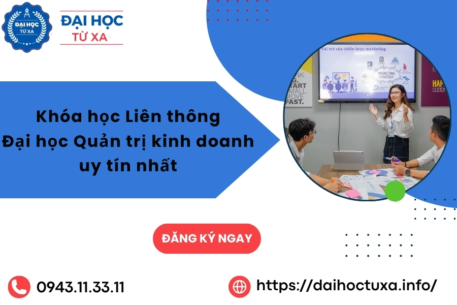 Khóa học Liên thông Đại học Quản trị kinh doanh uy tín nhất