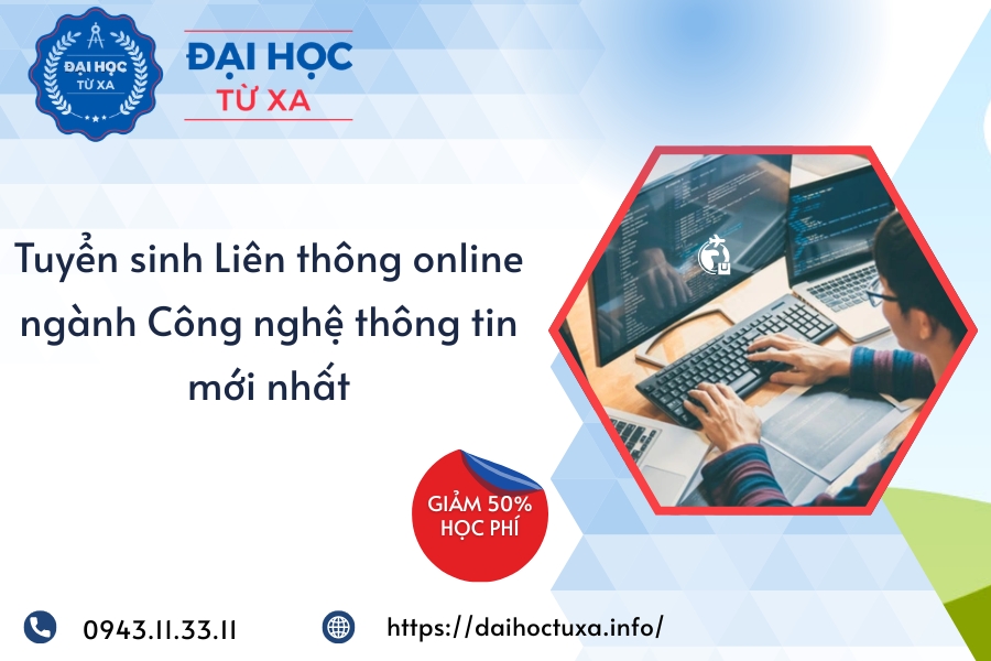 Tuyển sinh Liên thông online ngành Công nghệ thông tin