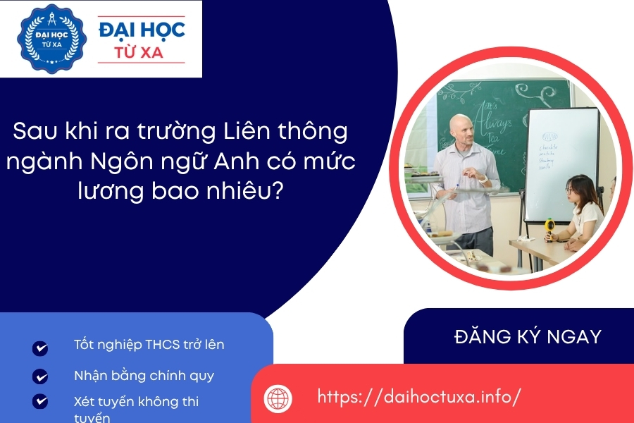 Sau khi ra trường Liên thông ngành Ngôn ngữ Anh có mức lương bao nhiêu?
