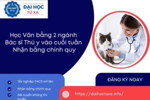 Học Văn bằng 2 ngành Bác sĩ Thú y vào cuối tuần - Nhận bằng chính quy